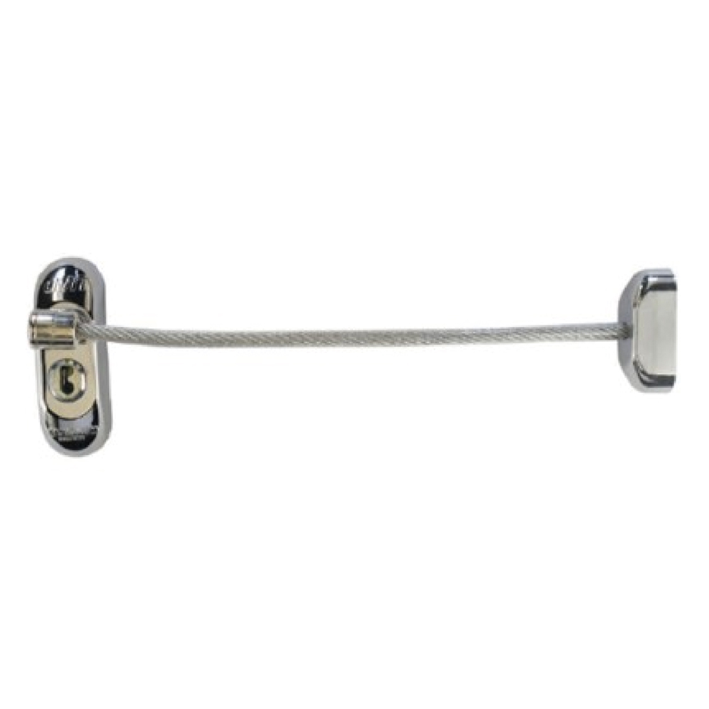 Vanguard Security Lockable Window Restrictor - Chrome and Clear